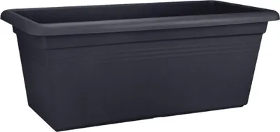 Obrázek produktu pro elho green basics garden xxl 80cm, Květináč, Volně stojící, Polypropylen (PP), Černá, Obdélník, Venkovní
