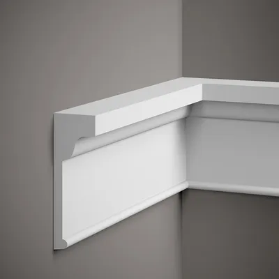 Produktbild von Mardom Wandleiste MDD335 Profoam 54 x 155 x 2000 mm Weiß Zierleiste Dekorleiste