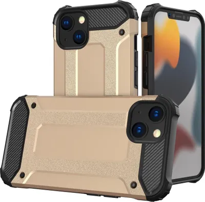Produktbild von Hybrid Armor iPhone 13 Gold Armor Hybrid Armor Hülle