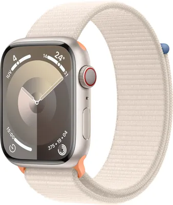 Produktbild von Apple Watch 9 Cell 45mm Alu Polarstern Sport Loop