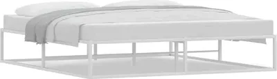 Produktbild von Bettgestell ohne Matratze Weiß 180x200 cm Metall