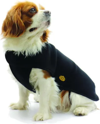 Produktbild von Fashion Dog Fleece-Hundemantel - Schwarz - 36 cm