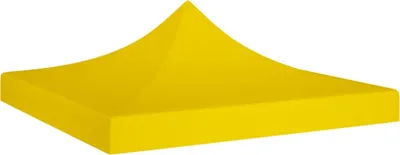 Image de Toit de tente de réception 2x2 m Jaune 270 g/m²