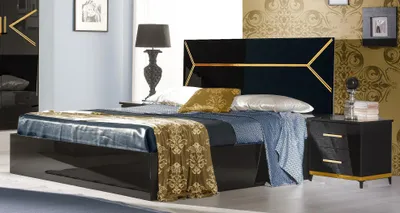 Immagine prodotto di Letti in stile classico letto matrimoniale in pelle per hotel mobili da camera moderni in legno