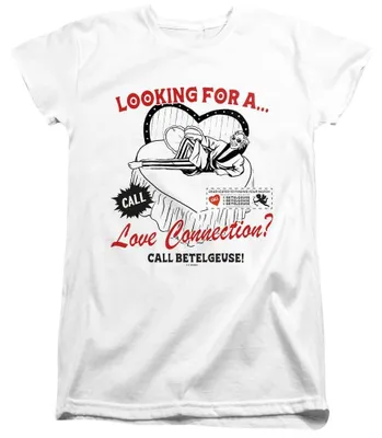 Productafbeelding van Beetlejuice Beetlejuice - "Love" T-shirt voor dames, aansluitend model, TV36260 (maat L) (wit)