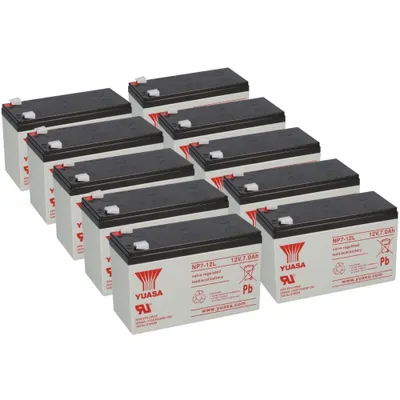 Obrázok produktu pre 10x olovená batéria Yuasa NP7-12L Pb 12V 7Ah VdS, Faston 6,3 mm