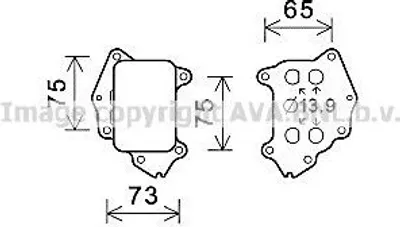 Produktbild von PRASCO CN3309 Ölkühler Motoröl für FORD Fiesta Mk6 Schrägheck (JA8, JR8) FOCUS III Turnier Fiesta Mk5 Schrägheck (JH1, JD1, JH3, JD3) Kuga Mk2 (DM2)