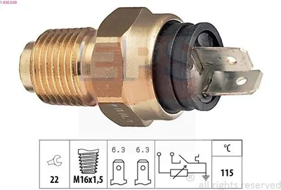 Produktbild von EPS 1.830.500 Kühlmitteltemperatursensor für FIAT DUCATO Pritsche/Fahrgestell (230) DUCATO Bus (230) DUCATO Kasten (290) DUCATO Kasten (230L)