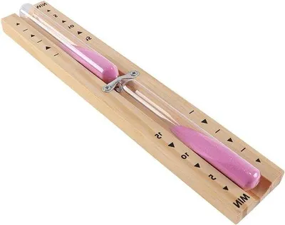 Produktbild von Holz-Sauna-Zeittimer wandmontiert hitzebestendig rotierend rosa