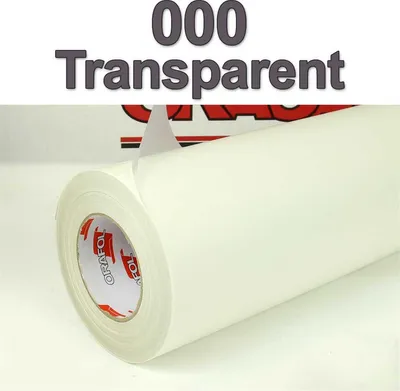 Produktbild von (5,38€/m²) Oracal® Möbelfolie 000 Transparent Matt 63 cm Breite Laufmeterware selbstklebende Folie Plotterfolie Klebe Folie Oracal 631 matte Küchenfolie