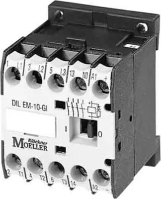 Produktbild von Eaton DILEM-01(24V50HZ), Schütz, Schwarz, Weiß, IP20, 45 mm, 52 mm, 58 mm