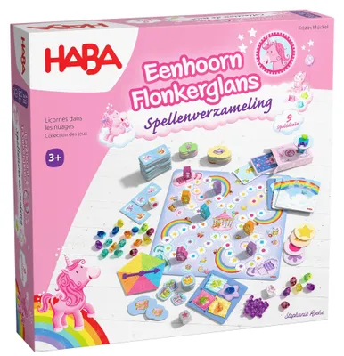 Produktbild von Haba Einhorn Glitzerglanz Spielesammlung pädagogisches Kinderspiel