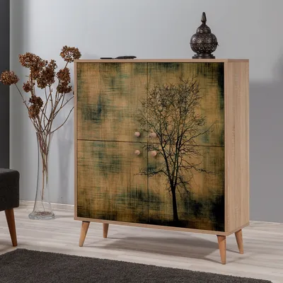 Image de Skye Decor, Multilux- Multilux SPH, Sonomo, armoires à chaussures, 111x95x36 cm, panneau de particules 100 % mélaminé