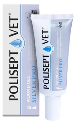 Productafbeelding van JM SANTE Polisept Vet Wound gel Silver Pro - gel dressing for dogs and cats – 30 ml