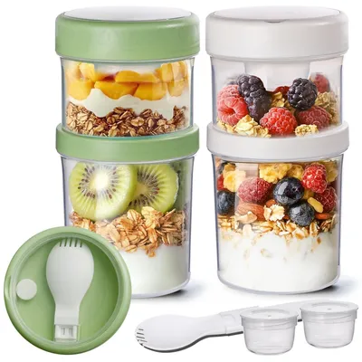 Obrázek produktu pro Müsli v kelímku, ideální na snídani i svačinu, včetně lžičky