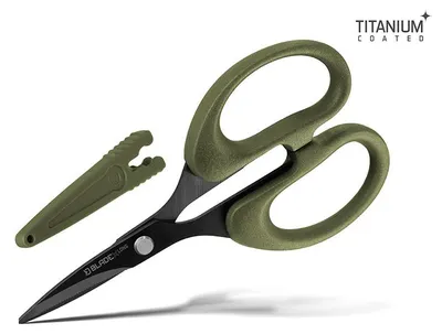 Obrázok produktu pre DELPHIN BladeX Long Titan, vlnité nožnice, 12 cm, zelené, 101006726