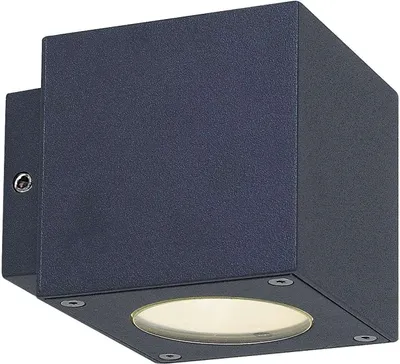 Produktbild von Lucande LED-Außenwandleuchte Jarno, anthrazit, Metall, 9 cm