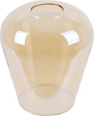 Image de Abat-jour Novalja couleur miel en forme de goutte – abat-jour en verre élégant pour un éclairage chaleureux de la pièce