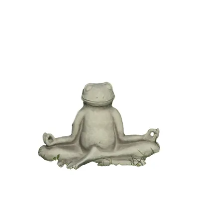 Produktbild von Schöner Yoga Frosch aus Steinguss Neu Frostfest Witterungsbeständig V-114213