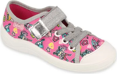 Produktbild von Mädchen Sneakers Befado Tim 251X188 rosa Supergirl, Klettverschluss 28