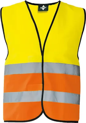 Produktbild von Korntex KXVW | Herren Warnweste EN ISO 20471 - Farbe: Signal Yellow/Signal Orange - Größe: S