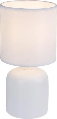 Image de Rabalux Lampe de table blanche Daphni pour ampoule E14 74052