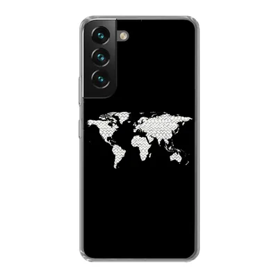 Produktbild von MuchoWow® Handyhülle Schutzhülle Hülle für Samsung Galaxy S22 Plus Weltkarte - Muster - Schwarz Silikon Softcase Handy Hülle - Schutzabdeckung