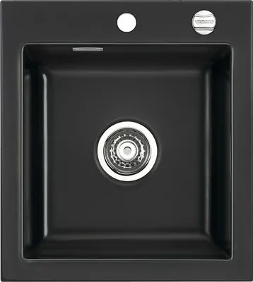 Produktbild von Spüle KeraDomo MERA 46 Nero mit Excenterbedienung