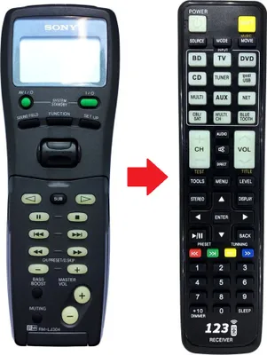 Produktbild von Ersatz Fernbedienung für Sony RM-LJ301