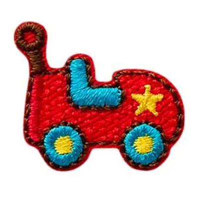 Produktbild von Mono Quick 02613 Spielzeugauto, Rot, Bügelbild, Patch, ca. 2,3 x 2,0 cm Auto Pkw