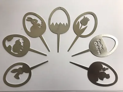 Produktbild von Edelstahl Ostereier Stecker als 7 TLG. Set