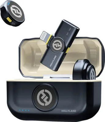 Produktbild von HOLLYLAND Lark M2 L Lavalier-Mikrofon für iPhone/iPad – 48 kHz/24-Bit, ENC, 300 m