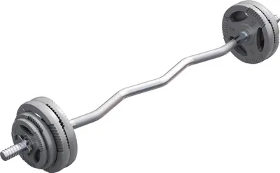 Produktbild von GORILLA SPORTS® Hantelset 35kg - SZ Curlstange 120cm, Gewichte 2x1,25kg / 2x2,5kg / 4x5kg, 30mm, Gusseisen, Griff gerändelt - SZ-Stange, Hantel Set