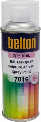 Zdjęcie produktu dla Akrylowa półmatowa farba w sprayu Belton SpectRAL 7016, szary antracyt, 400ml