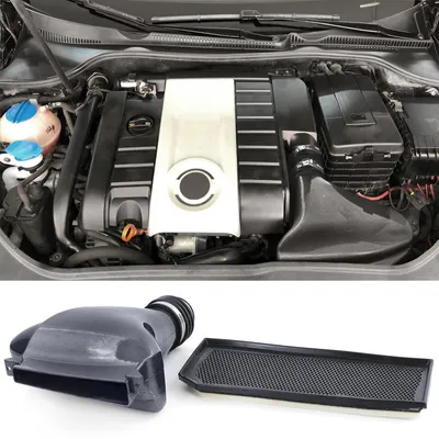 Für VW Golf 5 2.0 GTI 2003-2008 Luftfilter Airbox Air Intake Carbon Look Ram Air in der Farbe Carbon von Carparts-Online GmbH