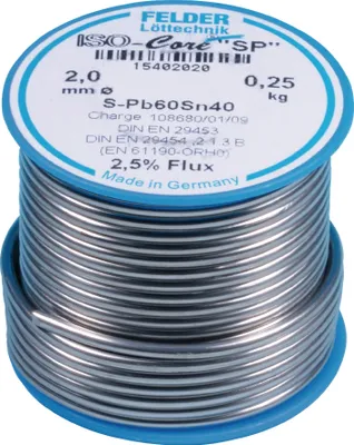 Produktbild von Lötdraht ISO-Core® SP 2mm 100g S-Pb60Sn40 FELDER