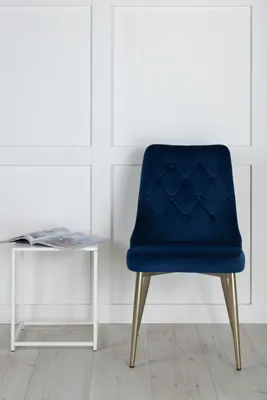 Produktbild von Venture Home Stuhl Velvet Deluxe Blau 2er-Pack