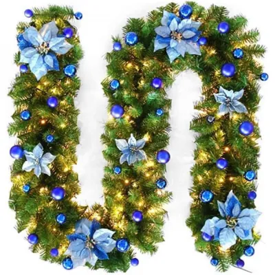 Produktbild von Weihnachtskränze, Weihnachtsdekorationen, LED-Girlanden, Kamindekorationen