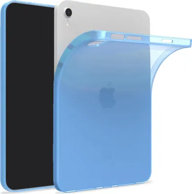 Produktbild von Hülle Kompatibel mit Apple iPad Air (13.0) - Transparent Silikon Cover Case Schutzhülle in Blau