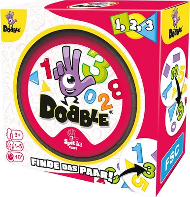 Produktbild von Asmodee ZYGD0032 Dobble 1, 2, 3