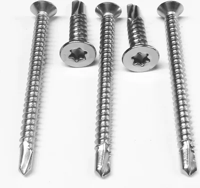 Produktbild von Blechschrauben senkkopf Bohrschrauben Edelstahl 7504 O (100 Stück, 4,8X38 mm)
