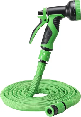 Produktbild von Flexibler Gartenschlauch - 3,75-7,5 m - inklusive Sprühkopf