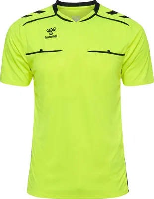 Image de Maillot Hummel Hmlreferee à manches courtes - jaune fluo, taille : M