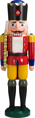 Produktbild von König rot (100cm) Nussknacker von Seiffener Volkskunst