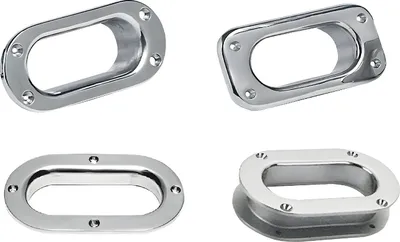 Produktbild von Edelstahl Klüsen 140-241mm zur Durchführung von Ankerleinen & -ketten, Ketteneinlauf für Boote, Schiffe, Yachten Größe: 238 x 136 x 22 mm