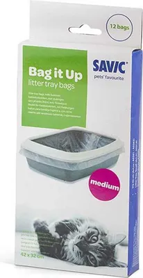 Immagine prodotto di Maxi - Sacchetto per lettiera per gatti - 12 pz - 55x43x0,01 cm