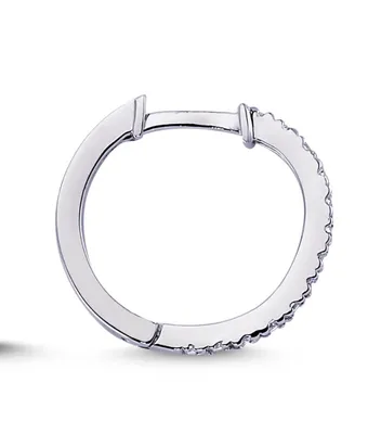 Produktbild von Herren Diamant Creole in 585`er 14 Karat Weißgold