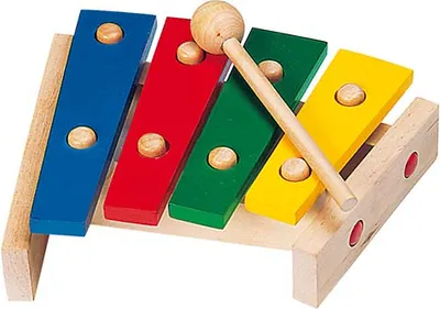 Produktbild von goki 61995 Xylophon mit Tonplatten, mehrfarbig (1 Stück)