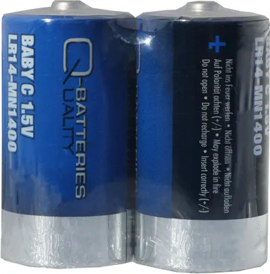 Produktbild von Q-Batteries Baby Batterie LR14 C 1,5V Alkaline Zellen (2er Folie)