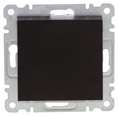 Image de Bouton-poussoir unipolaire, noir WL0113 Lumina Hager